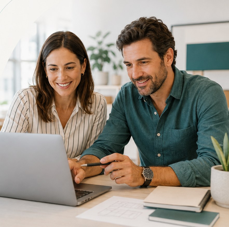 Clientes consultando el seguimiento online de su pedido